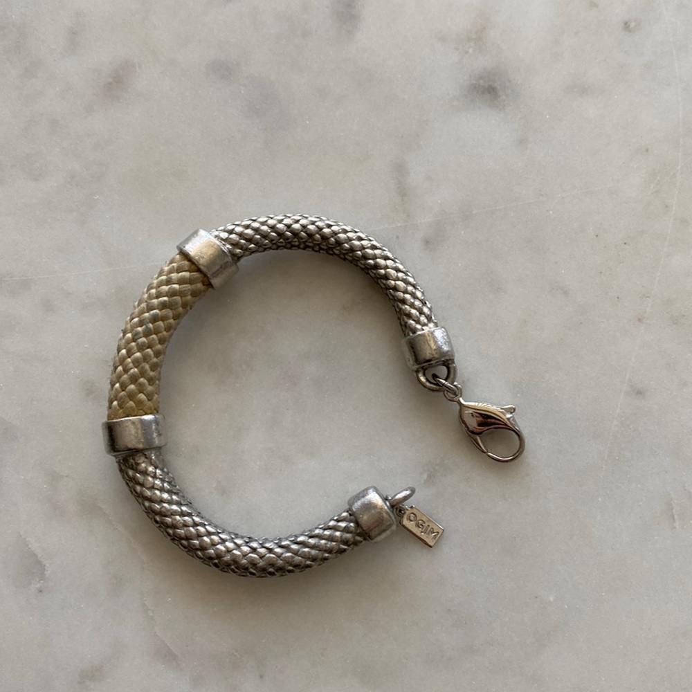 Orly Genger by Jaclyn Mayer OGJM bracelet silver and rope
